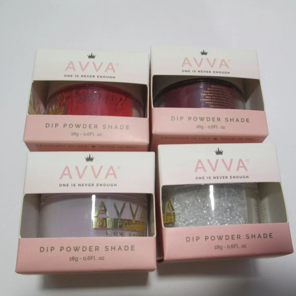 NEW Avva Dip Powder Pro Kit for Nails Innovative System Includes 4 Dip Powders
